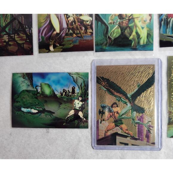 Conan II TCG All Chromium Lot Of 14 With 1 Promo Card 1993-1994 NM - Picture 3 of 11